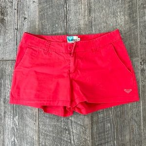red roxy shorts size medium